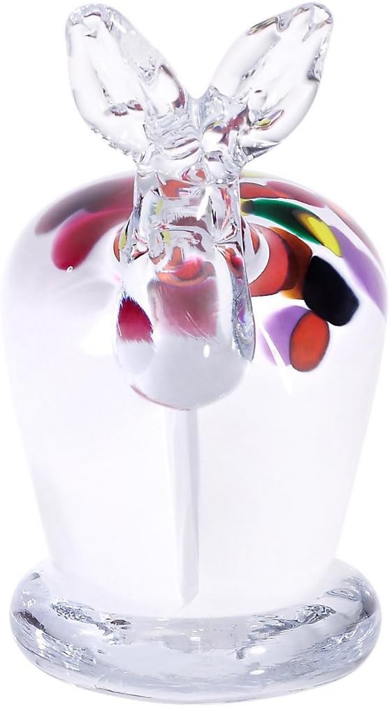 CRISTALICA Glasfigur Elch weiss 12cm