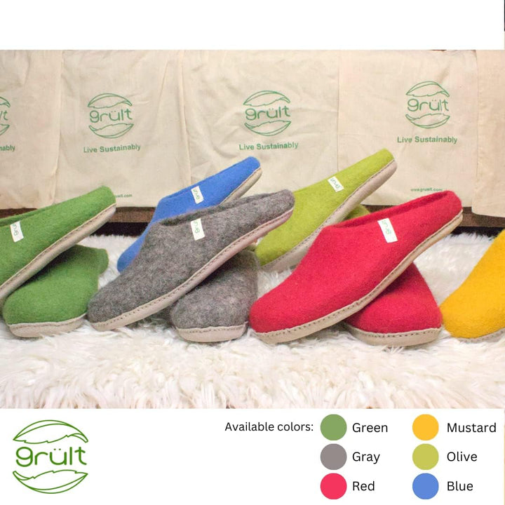 Filzpantoffeln aus Wolle, Hausschuhe für Damen &amp; Herren, Kuschelig &amp; Cozy, Premiumqualität, Rutschfe