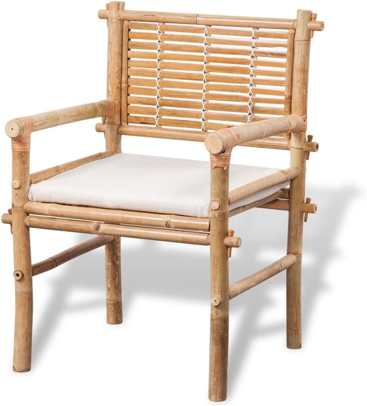 Festnight Bistro-Set mit Beistelltisch und Sitzkissen Gartentisch Set Garten Essgruppe | 1 Tisch+ 2