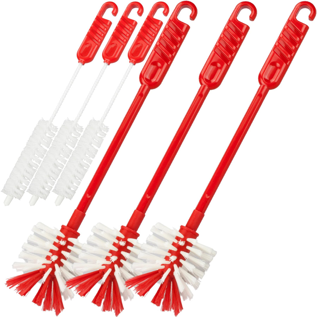 zederle 3X Mixtopf-Spülbürste &amp; 3X Messerbürste, Reinigungsbürste für Thermomix, Monsieur Cuisine, B