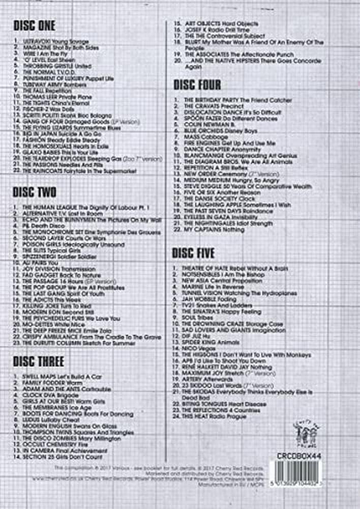 To The Outside Everything A Story Of UK Post Punk: 1977-1981, Audio-CD