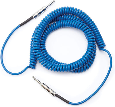 D'Addario Spiral-Instrumentenkabel - Blau, 9 m, blau