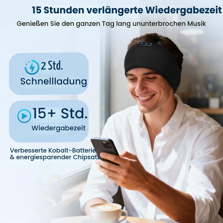 LC-dolida Schlafkopfhörer Bluetooth Stirnband Kopfhörer, Schlafkopfhörer Seitenschläfer Schlaf zum K