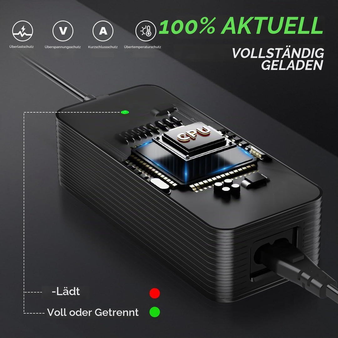 Prodrocam 53,5V 2A Ladegerät für NIU KQi3, 46,8V Akku Ladegerät für NIU KQi3 Pro / KQi3 Max / KQi3 S