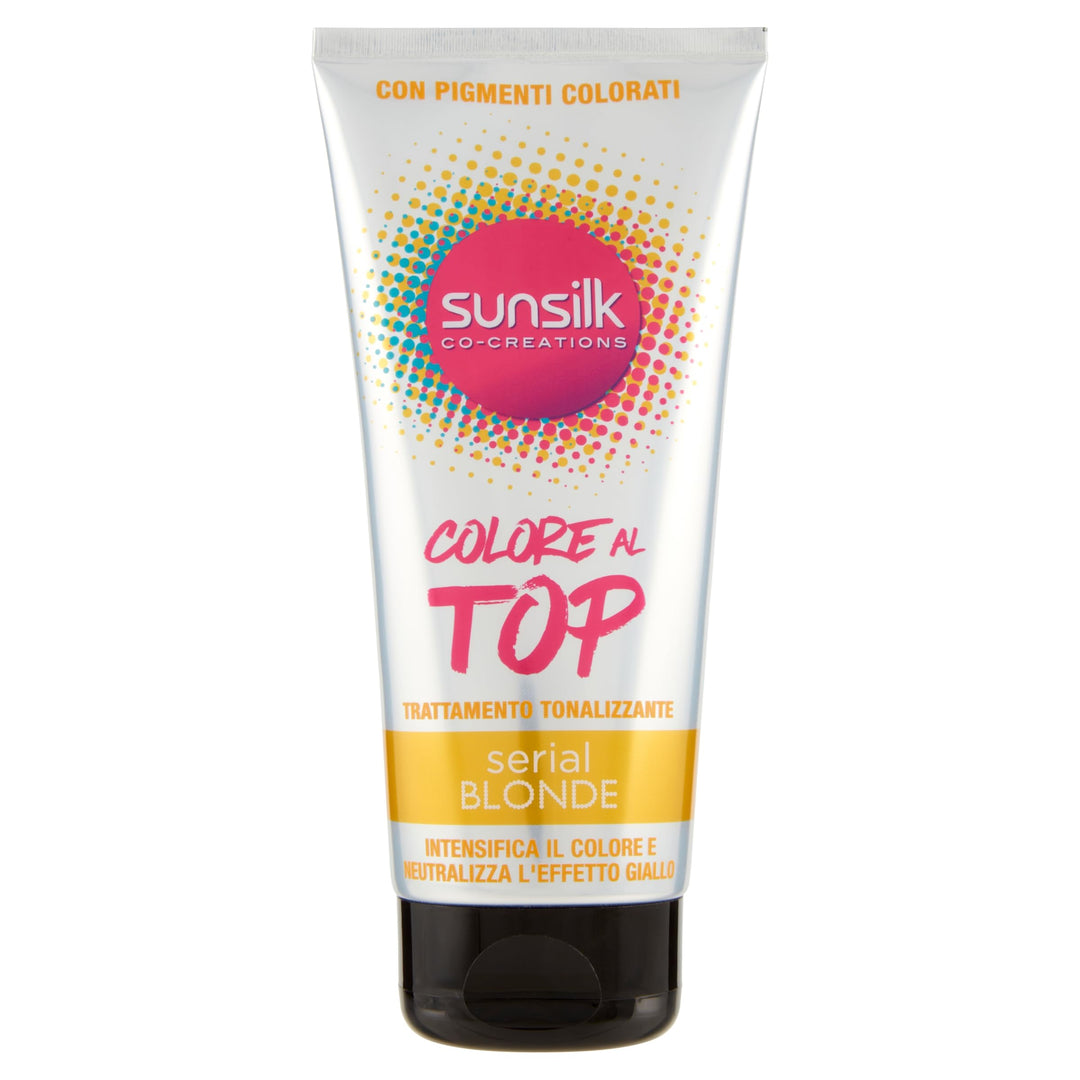 Sunsilk, Tonisierende Behandlung Serial Blonde, Anti-Gelb-Maske mit Arganöl und violetten Pigmenten,