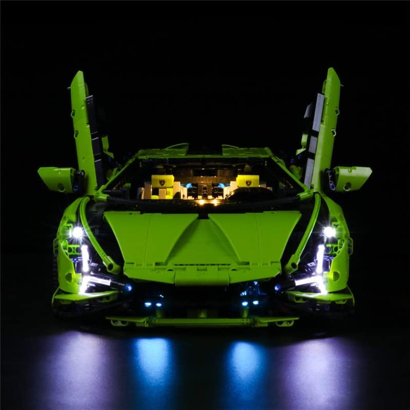 GEAMENT LED Beleuchtung Kit Kompatibel mit Lego Lamborghini Sian (Sián) FKP 37 - für Technic 42115 R