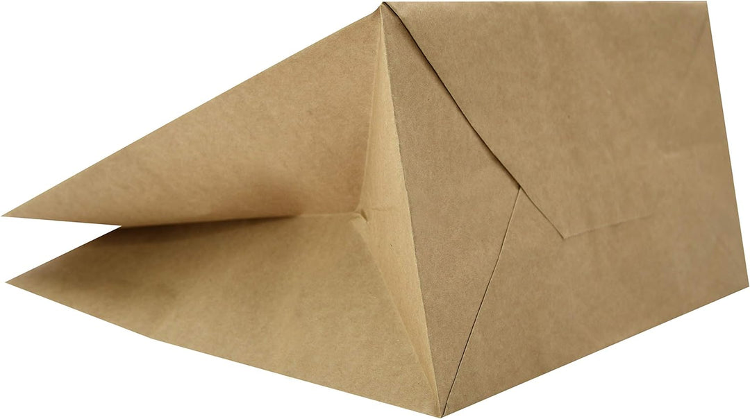 Carte Dozio S.r.l. Kraft Shopper mit quadratischem Boden, Havanna, flacher Griff, 27 cm + 17 x 29 cm