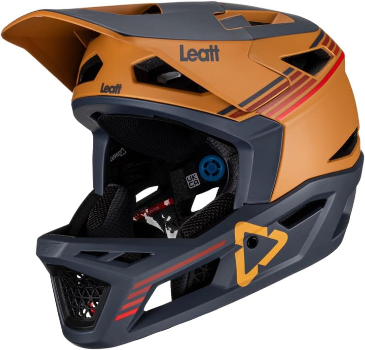 Leatt MTB Gravity 4.0 Helm orange/grau, L