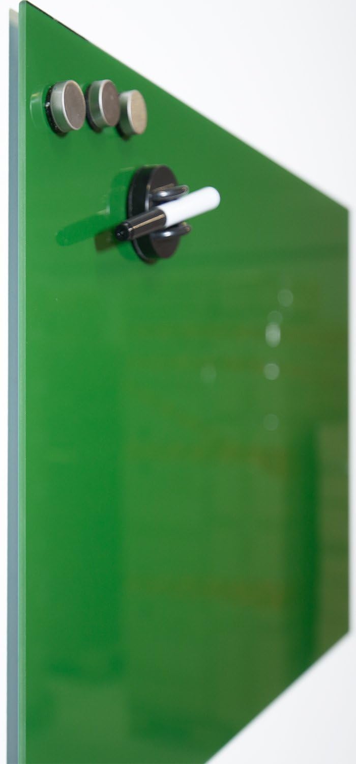 Lüllmann Memoboard Glas Magnettafel 60x40x0,4cm Glastafel Glasboard Whiteboard Wandtafel Magnet-Boar