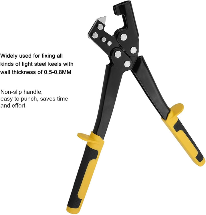 Placo Crimpzange, Light Steel Keel Fixed Lochung für Schiene Prof Crimper Dekoration Deckenprofile Z