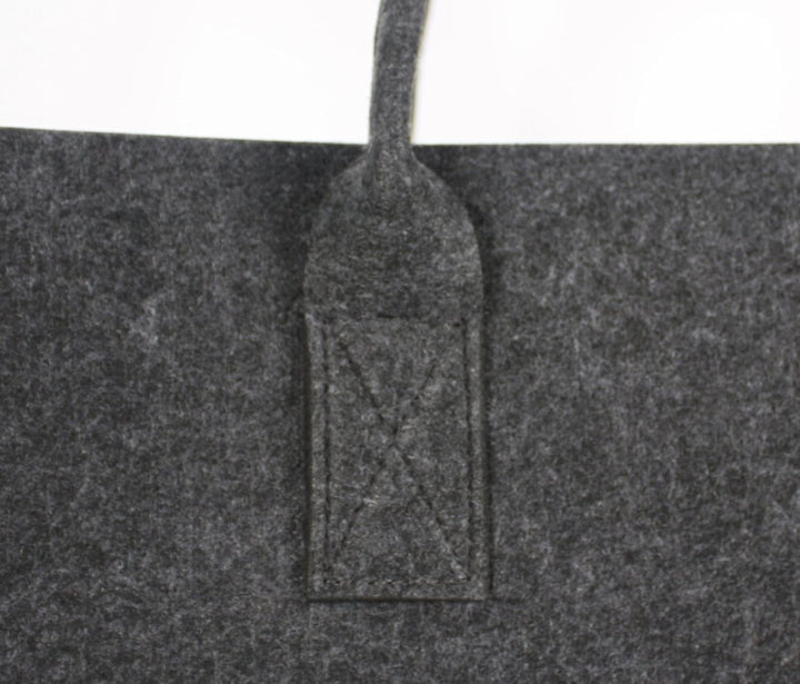 Kaminholztasche XXL anthrazit Zeitungstasche Filzkorb