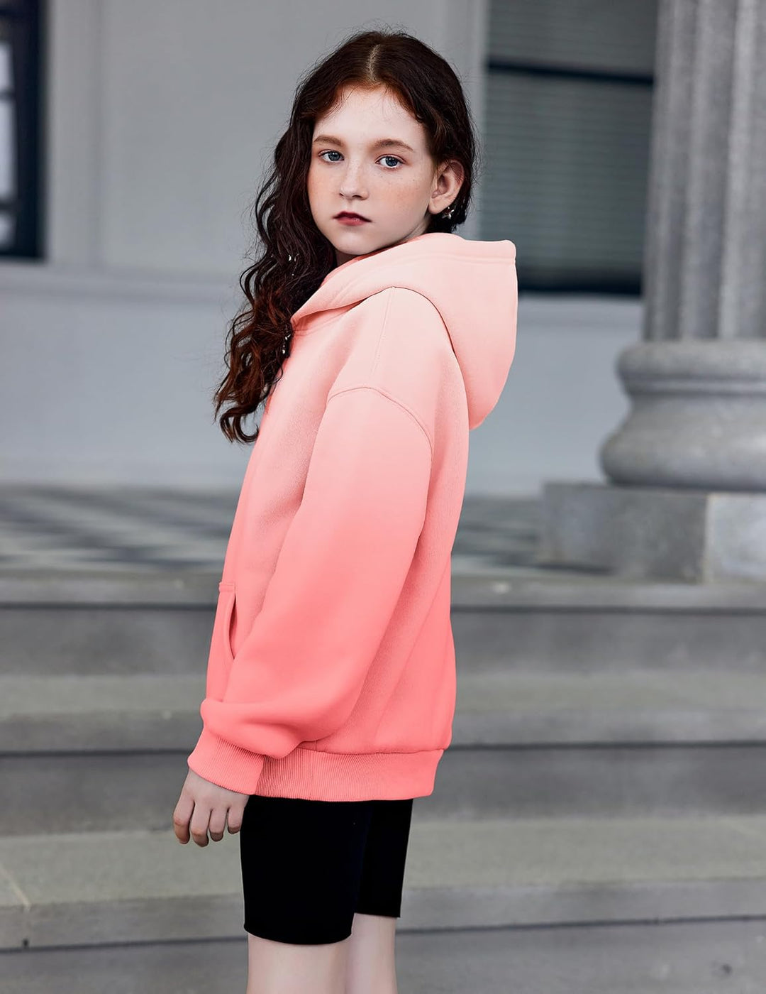 Arshiner Mädchen Kapuzenpullover Warm Fleece Kinder Hoodie Winter Pullover mit Tasche Sweatshirt für