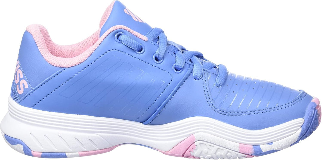 K-Swiss Mädchen Court Express Omni Tennisschuh 31 EU Silver Lake Blue White Orchid Pink, 31 EU Silve