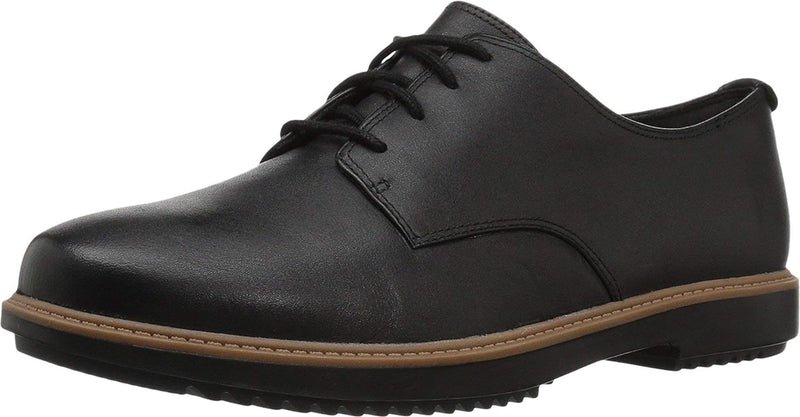 Damen Clarks Raisie Bloom Oxford Schwarz Vollnarbenleder 11W, Schwarz