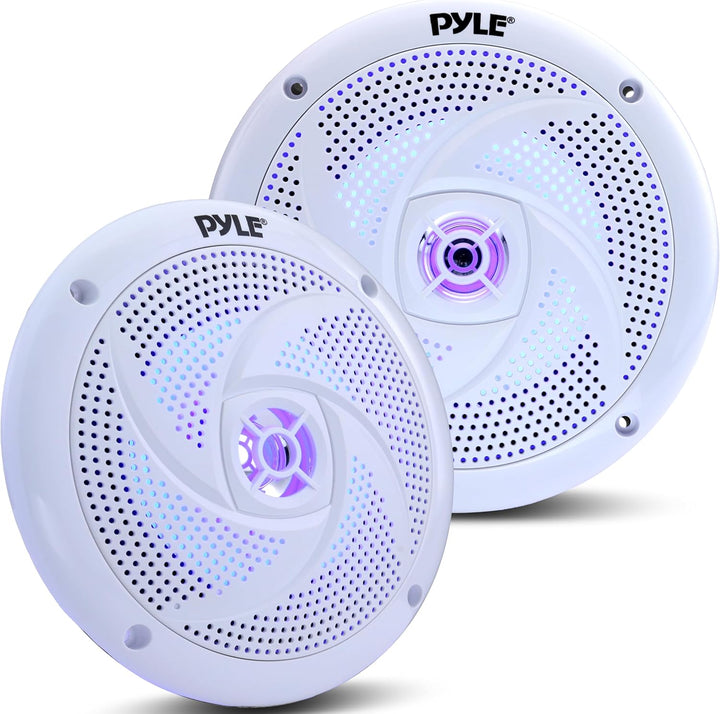 Pyle Marine Lautsprecher, 16,5 cm, 2-Wege, wasserfest 240 Watt Weiss, 240 Watt Wei&#xDF;