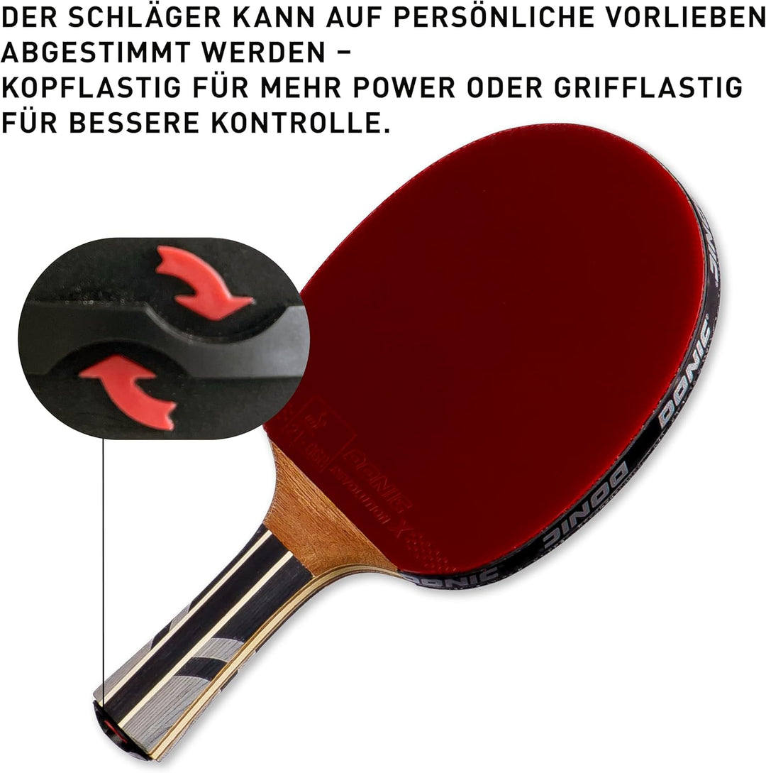 Donic-Schildkröt Carbon Tischtennisschläger Waldner 5000, ITTF Belag, 751805