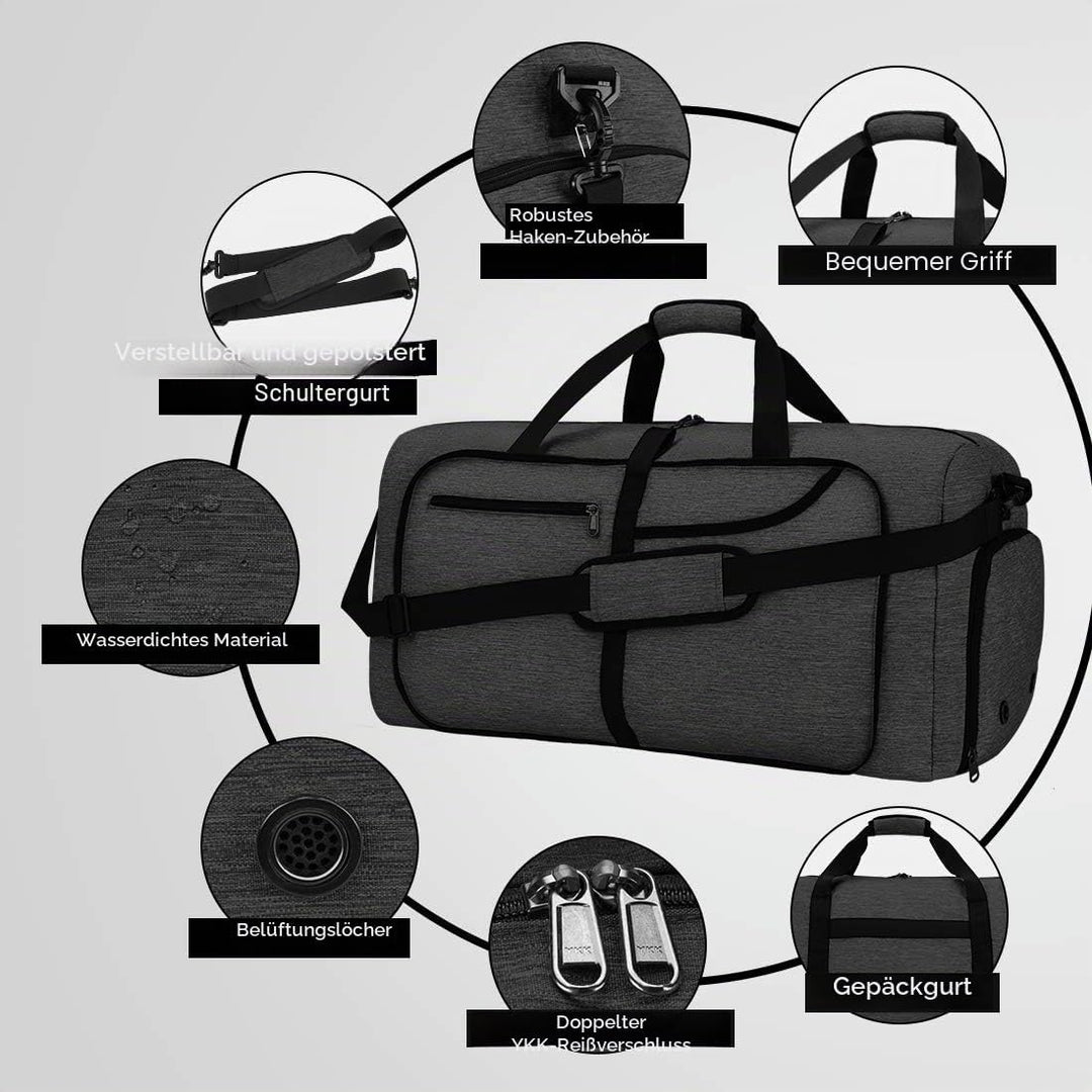 NEWHEY Reisetasche Gross 40L 65L 80L 100L 120L Faltbare Reisetaschen Leichte Sporttasche für männer