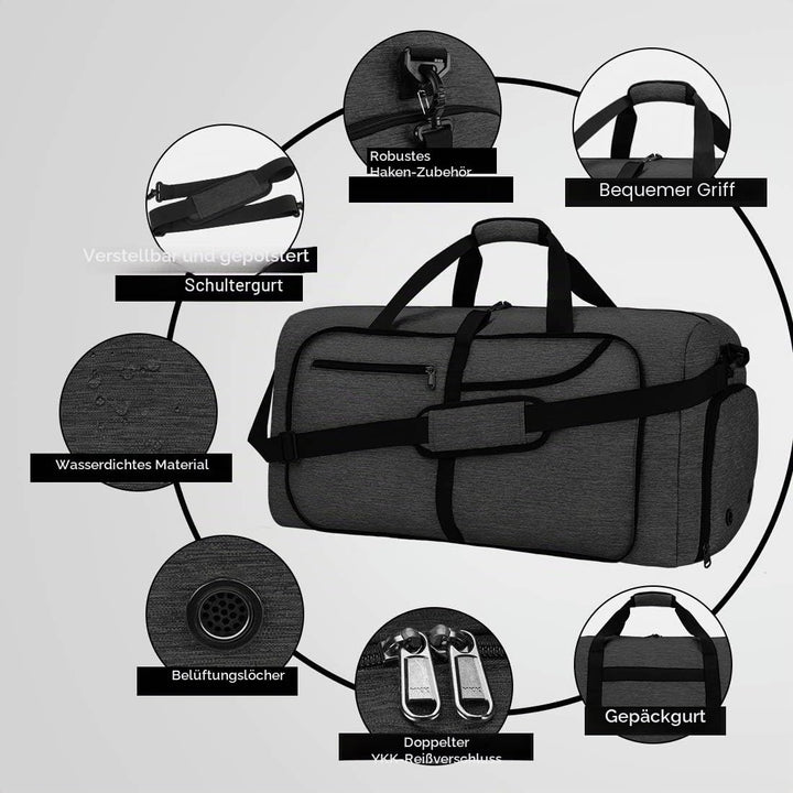 NEWHEY Reisetasche Gross 40L 65L 80L 100L 120L Faltbare Reisetaschen Leichte Sporttasche für männer