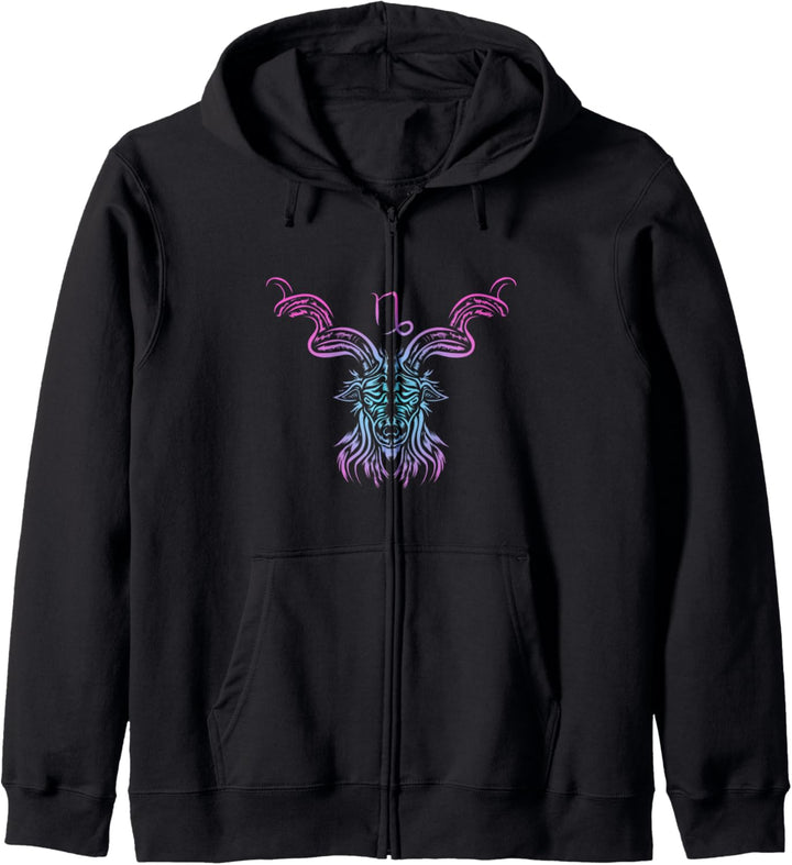 Steinbock Astrologie Symbol Sternzeichen Geburtstagsgeschenk Kapuzenjacke