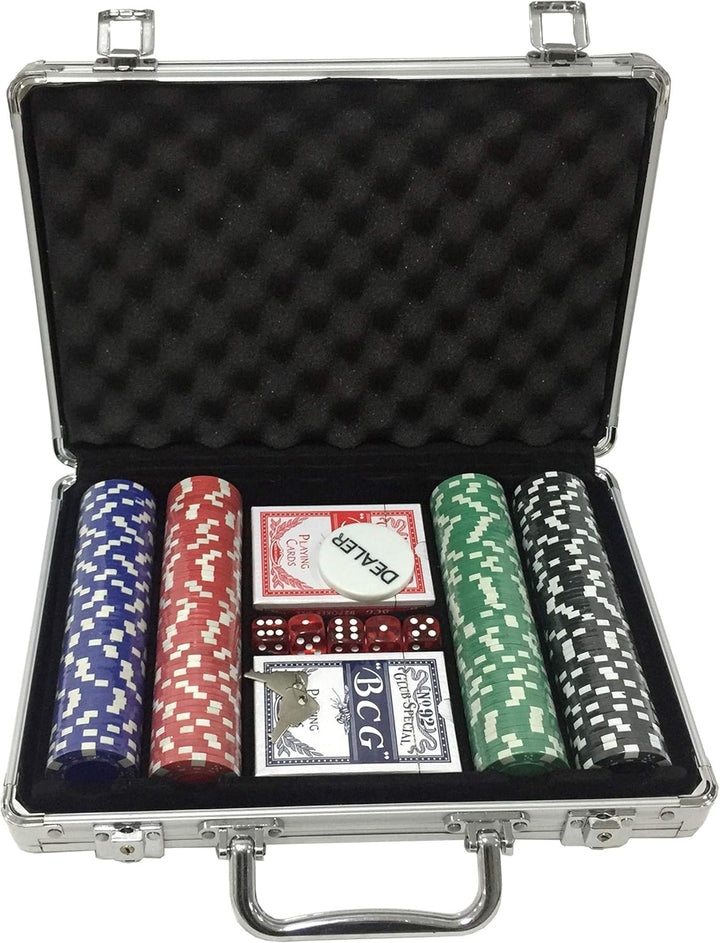 AK Sport 603014 Poker Set Koffer 200-tlg, Aluminium