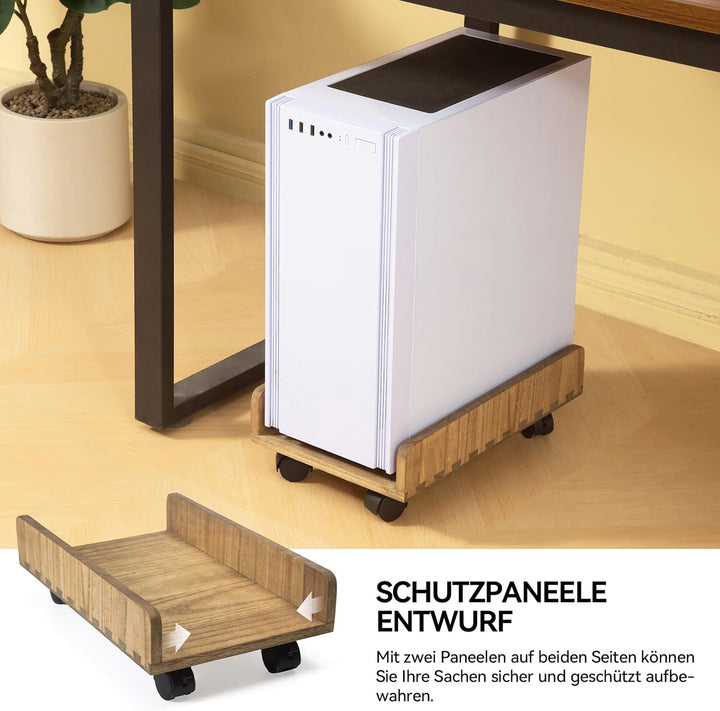 KIRIGEN CPU-Ständer PC-Wagen ATX-Gehäuse Computer-Tower-Desktop-Gehäuse, mobiler Wagenhalter mit fes