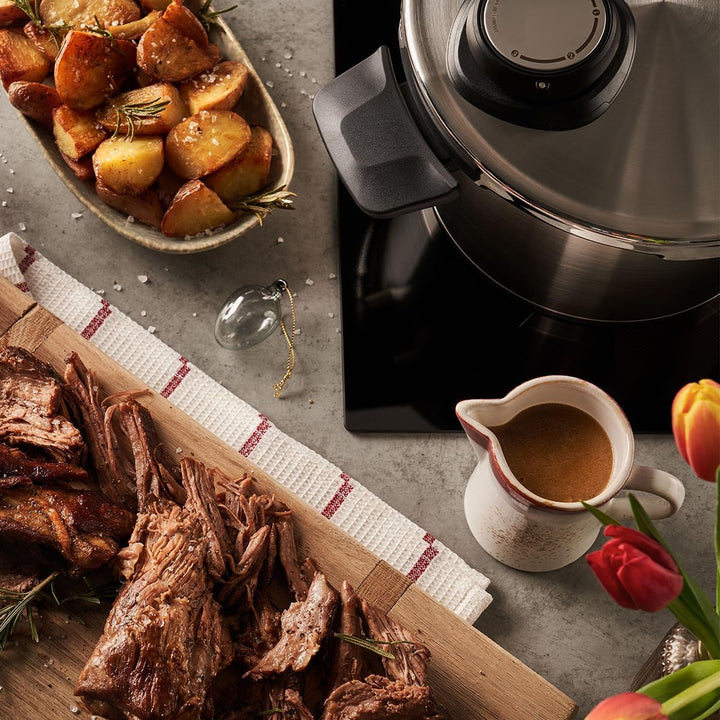 Fissler Vitavit Premium / Schnellkochtopf (8 L, Ø 26 cm) Edelstahl-Dampfkochtopf,4-Garstufen, inkl.