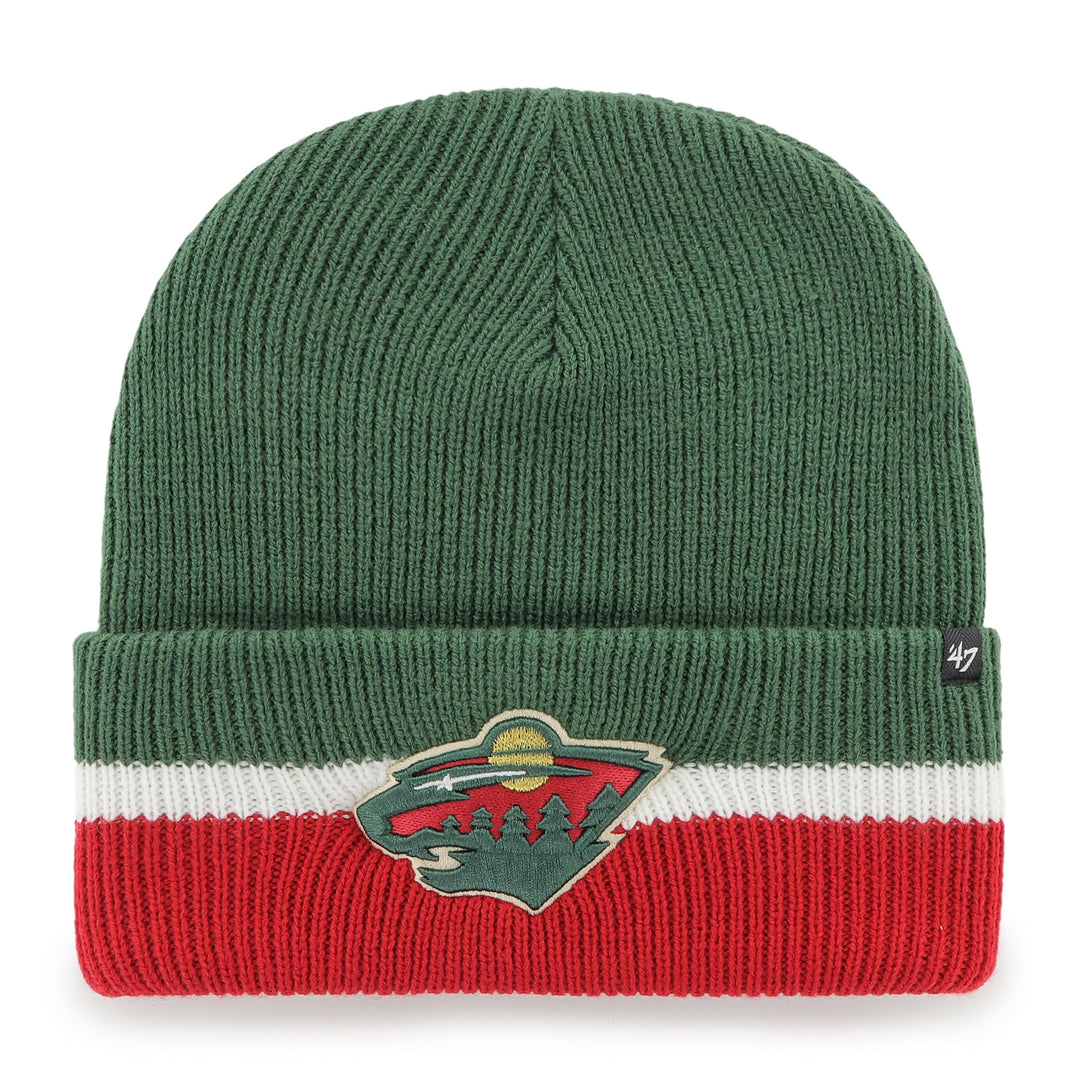 '47 NHL Minnesota Wild Split Cuff Mütze Beanie Haymaker Knit Wintermütze Wollmütze