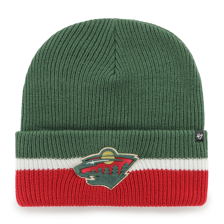 '47 NHL Minnesota Wild Split Cuff Mütze Beanie Haymaker Knit Wintermütze Wollmütze