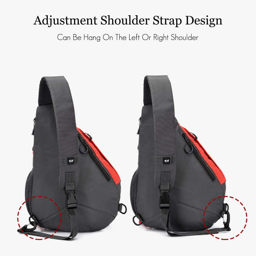FANDARE Leicht Brusttasche Sling Rucksack Schultertasche Chest Bag Crossbody Umhängetasche Sporttasc