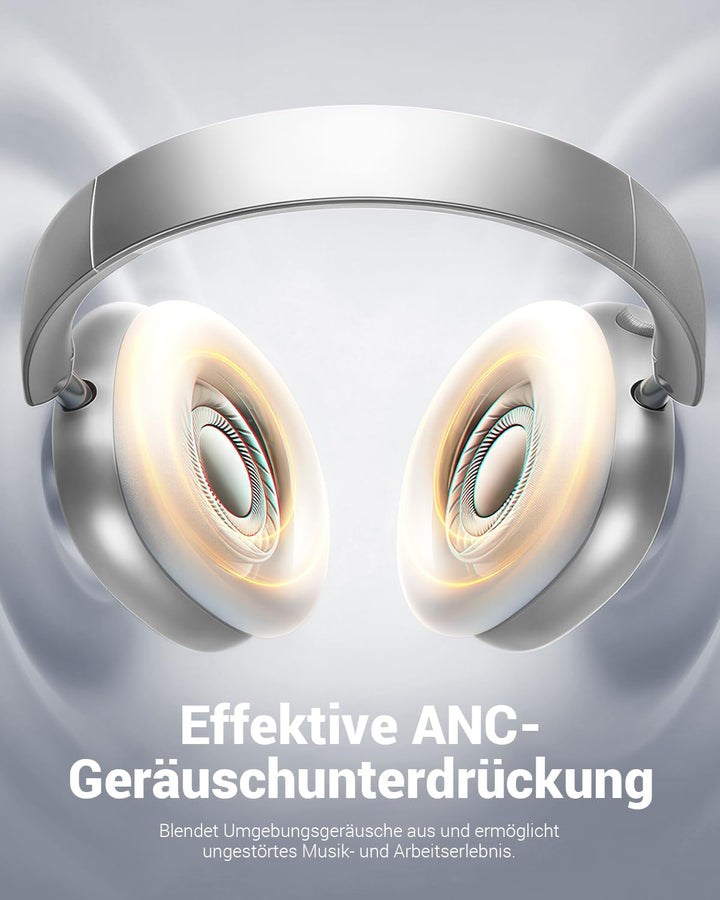 Wentronic Y01 Kabellose Over-Ear-Kopfhörer, Geräuschreduzierung, Bluetooth 5.3-Kopfhörer mit Mikrofo