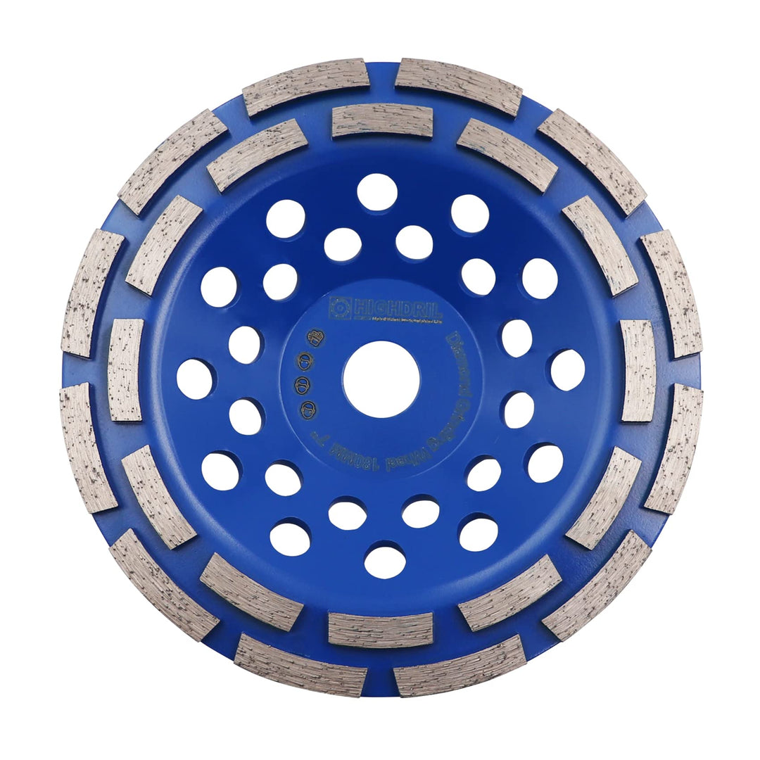 Diamant Schleiftopf,HIGHDRIL 180MM Turbo Diamanttopfschleifer Schleifscheibe für Beton Mauerwerk Gra