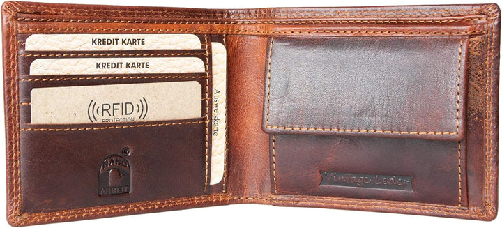 Bull Burry® Leder Geldbörse Herren mit RFID Schutz I Echtleder Geldbeutel für Männer I Portemonnaie