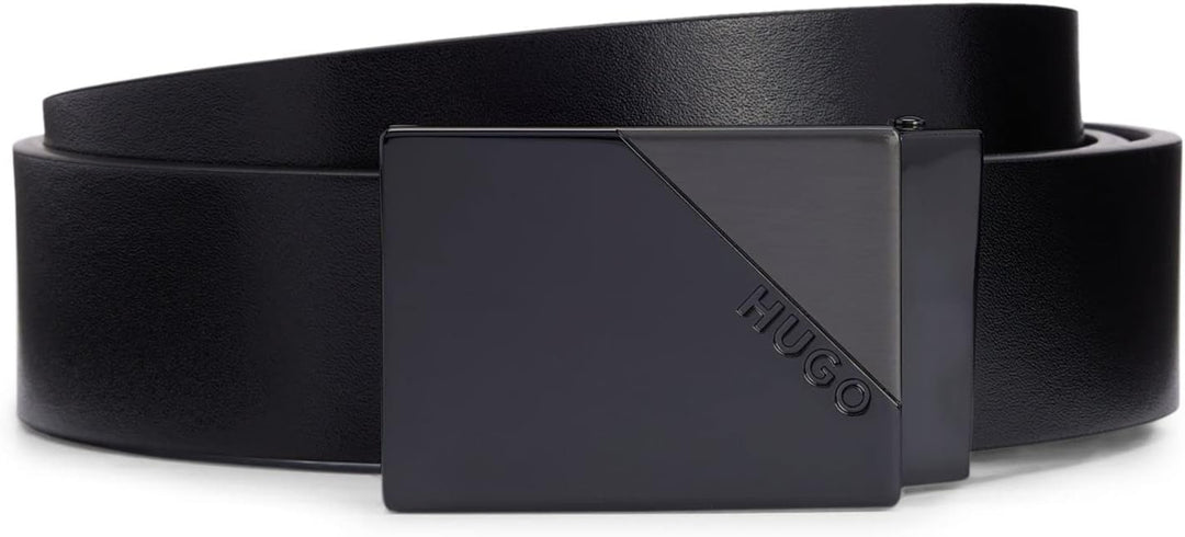 HUGO Herren Grora-G Gb35 Wendegürtel aus Leder mit Dorn- und Koppelschliesse Einheitsgrösse Black4,