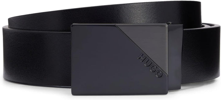 HUGO Herren Grora-G Gb35 Wendegürtel aus Leder mit Dorn- und Koppelschliesse Einheitsgrösse Black4,