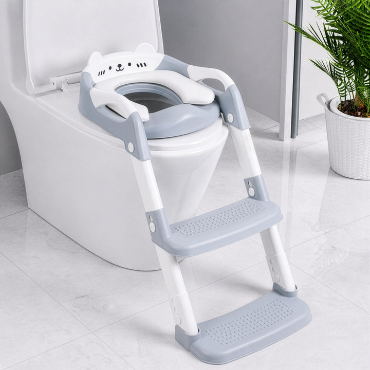 Toilettensitz Kinder - Kinder Toilettensitz - Verlängerte Rutschfeste Trittstufe | Einfache Montage