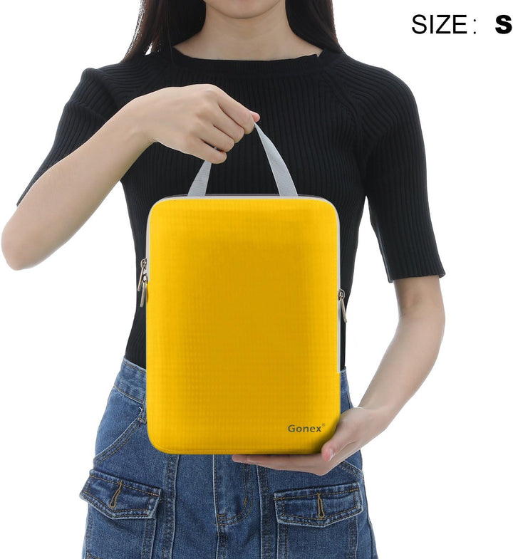 Compression Packing Cubes 3/4er Set, Gonex Kleidertaschen 4-teilig Verpackungswürfel, Kleidertaschen