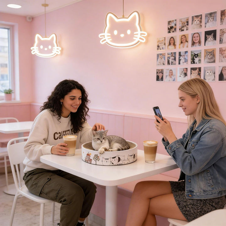 Kratzbrett für Katzen, Katzenkratzer, Interaktives Katzenspielzeug, Katzen Kratzbrett, Katzenkratzbr