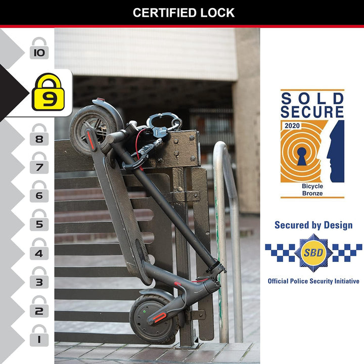 Master Lock zertifiziert und patentierte E Scooter Schloss, Handschellenschloss, Fahrradschloss, 36