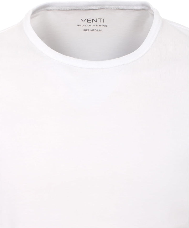 Venti Herren T-Shirt Halbarm Doppelpack 012500 Pflegeleicht XS Weiss, XS Weiss