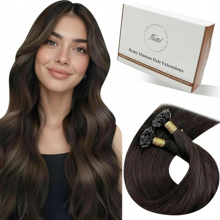 Hetto Echthaar Extensions Bondings Braun Keratin Extensions Bonding Echthaar Remy Bondings Echthaar