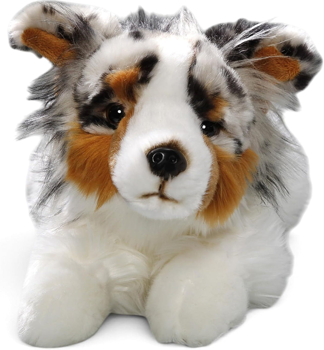 Carl Dick Australischer Schäferhund liegend, Hund, Plüschtier, Kuscheltier ca. 30cm 3477 Ash - Grau-
