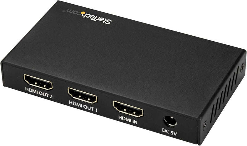 StarTech.com HDMI Splitter - 2-Port - 4K 60Hz - HDR - 1x2 HDMI Verteiler 2 Port 4K60 HDR, 2 Port 4K6