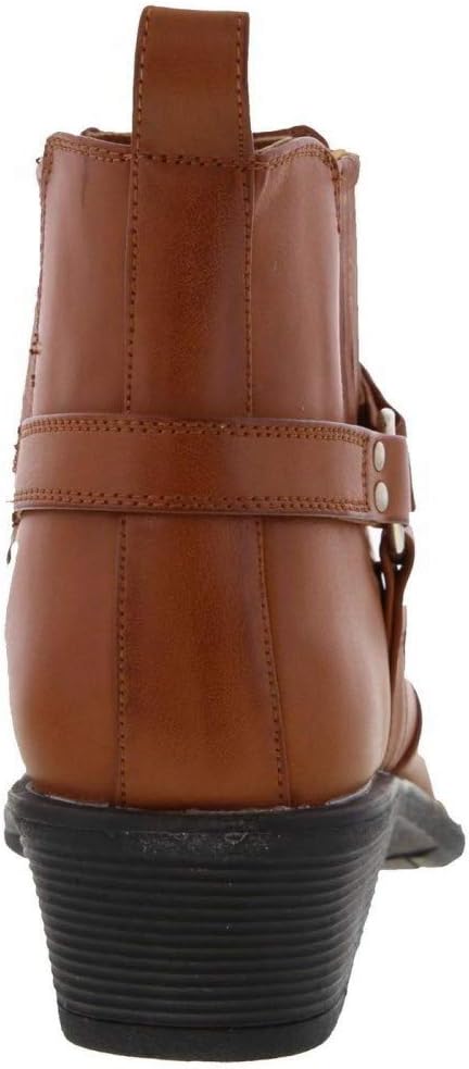 Us Messing Cuban Heel Steigbügel Western Kuh Stiefel 44 EU Schwarz, 44 EU Schwarz