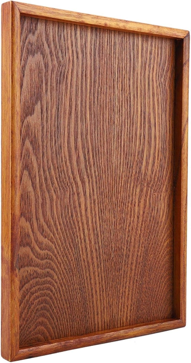 Tyenaza Holz Servierplatte Tablett Platte, Holzsteakplatten, solide natürliche rechteckige kleine Ho