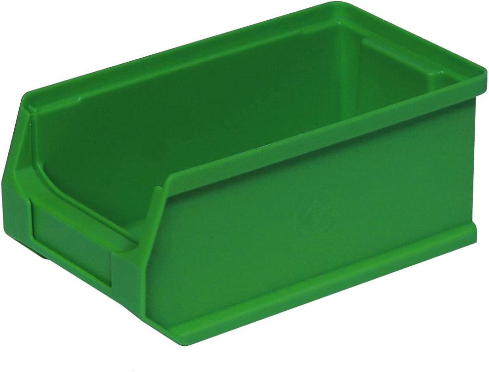 BRB Set - 25x Sichtstapelkästen Profi LB5, grün, Inhalt 0,85 Liter, LxBxH 175x100x75 mm inkl. 3 verz