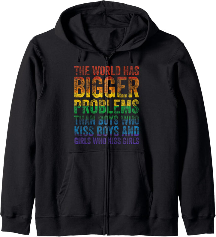 LGBT Pride Spruch Regenbogen Flagge LGBTQ Menschenrechte Kapuzenjacke