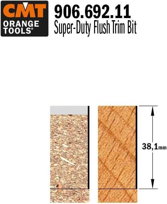 CMT Orange Tools 906.692.11 – Erdbeere für Zusammenfassung HM S 12 D 19 x 38.1