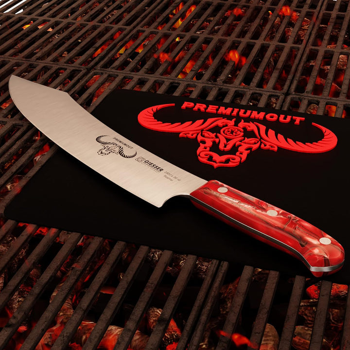 GIESSER 227793067 Premiumcut Barbecue-Messer, Red Diamond 30 cm Barbeque Red Diamond, 30 cm Barbeque