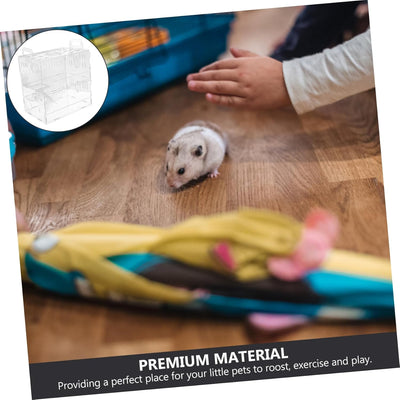 Mipcase 1stk Hamsterkäfig Kleintierkäfig Hamsterschloss Rennmauskäfig Lebensraum Zwerghamster Spielz