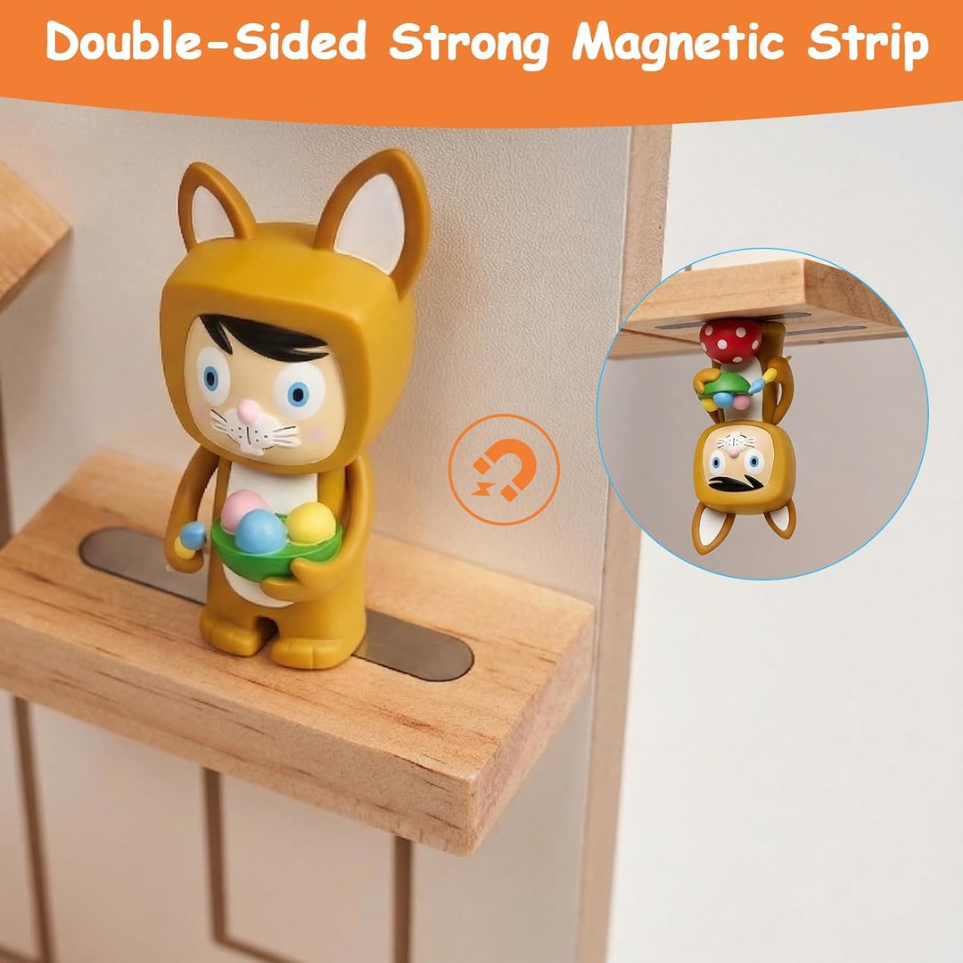 Gieanoo für Tonie Regal, Hausform Toniebox Wandregal Kompatibel Toniebox2/1 | Magnetische Tonie Aufb